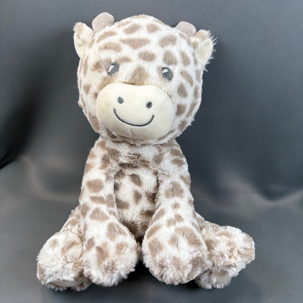 Aurora Giraffe Rattle Plush Tan Cream 12 Inch AUR-GIR-01 Stuffed Animal
